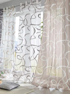 Gardinen & Rollos|heine home Dekostore weiß-taupe