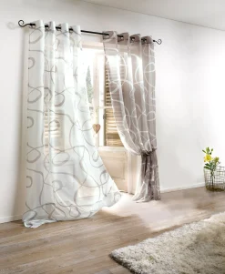 Gardinen & Rollos|heine home Dekostore weiß-taupe