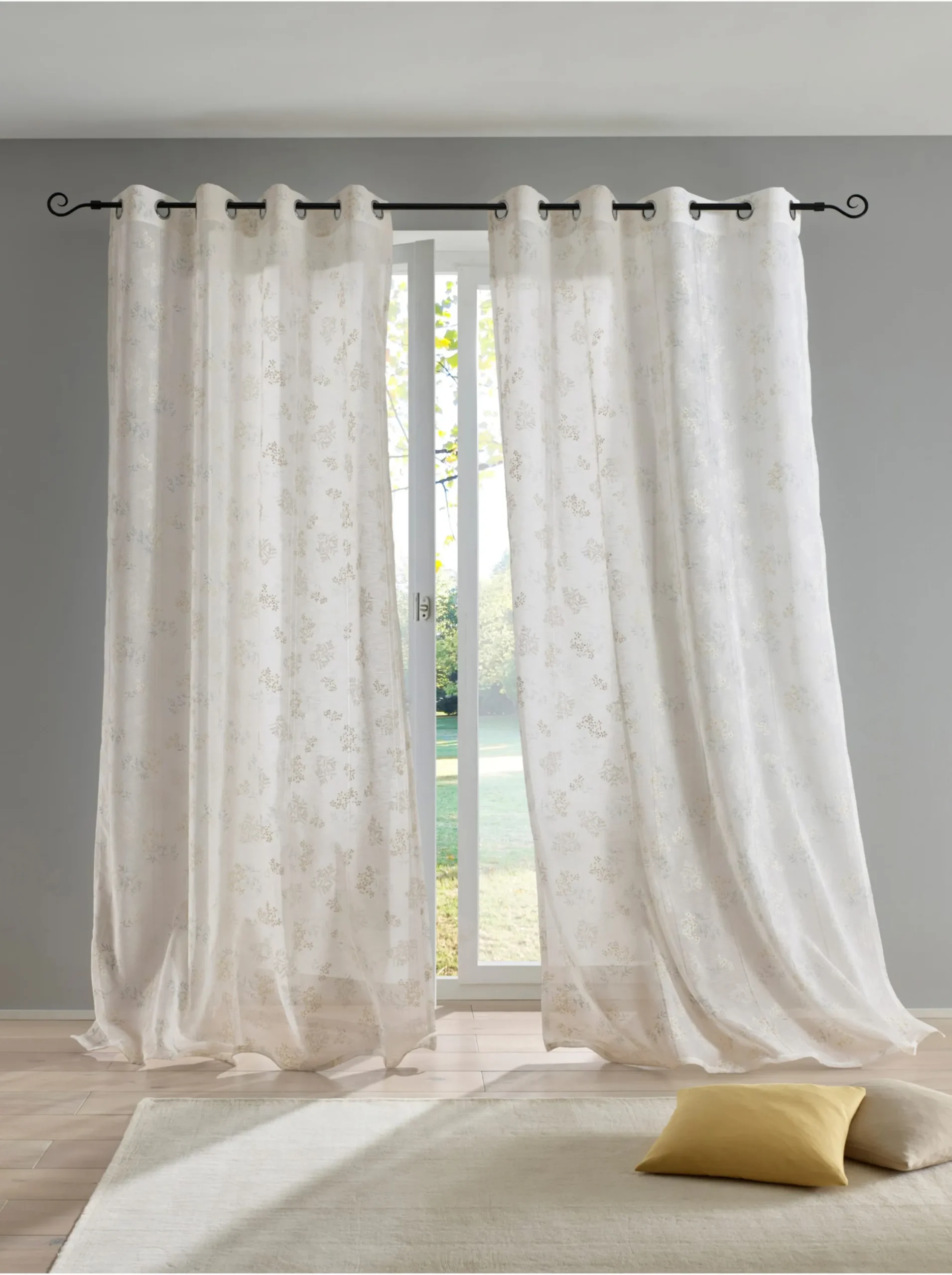 Gardinen & Rollos|heine home Dekostore offwhite-gemustert