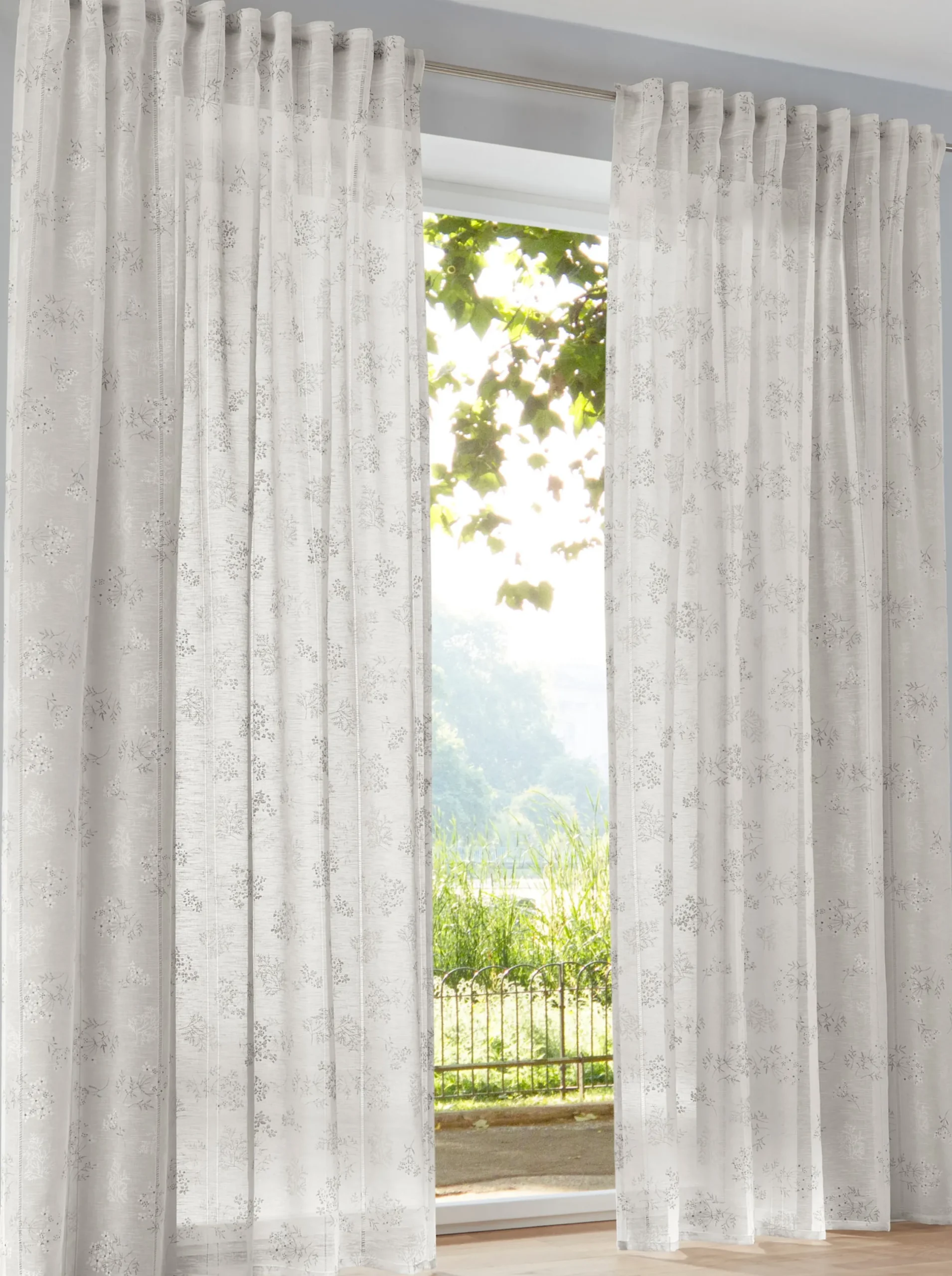 Gardinen & Rollos|heine home Dekostore offwhite-gemustert