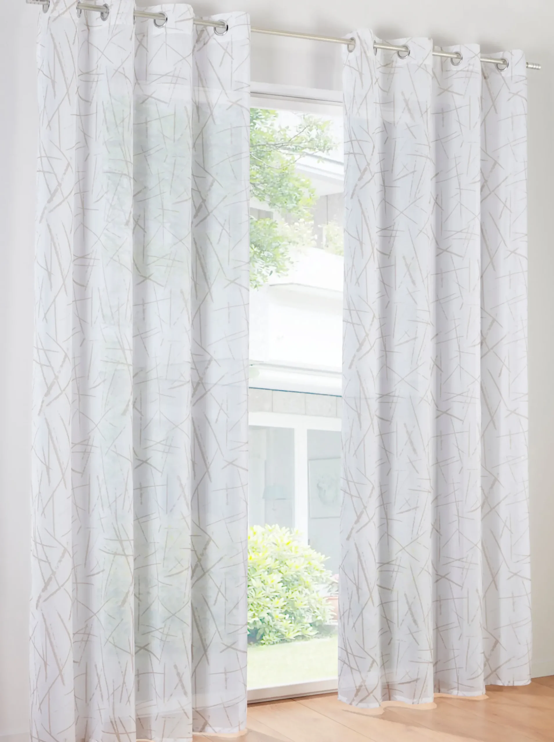 Gardinen & Rollos|heine home Dekostore weiß-taupe