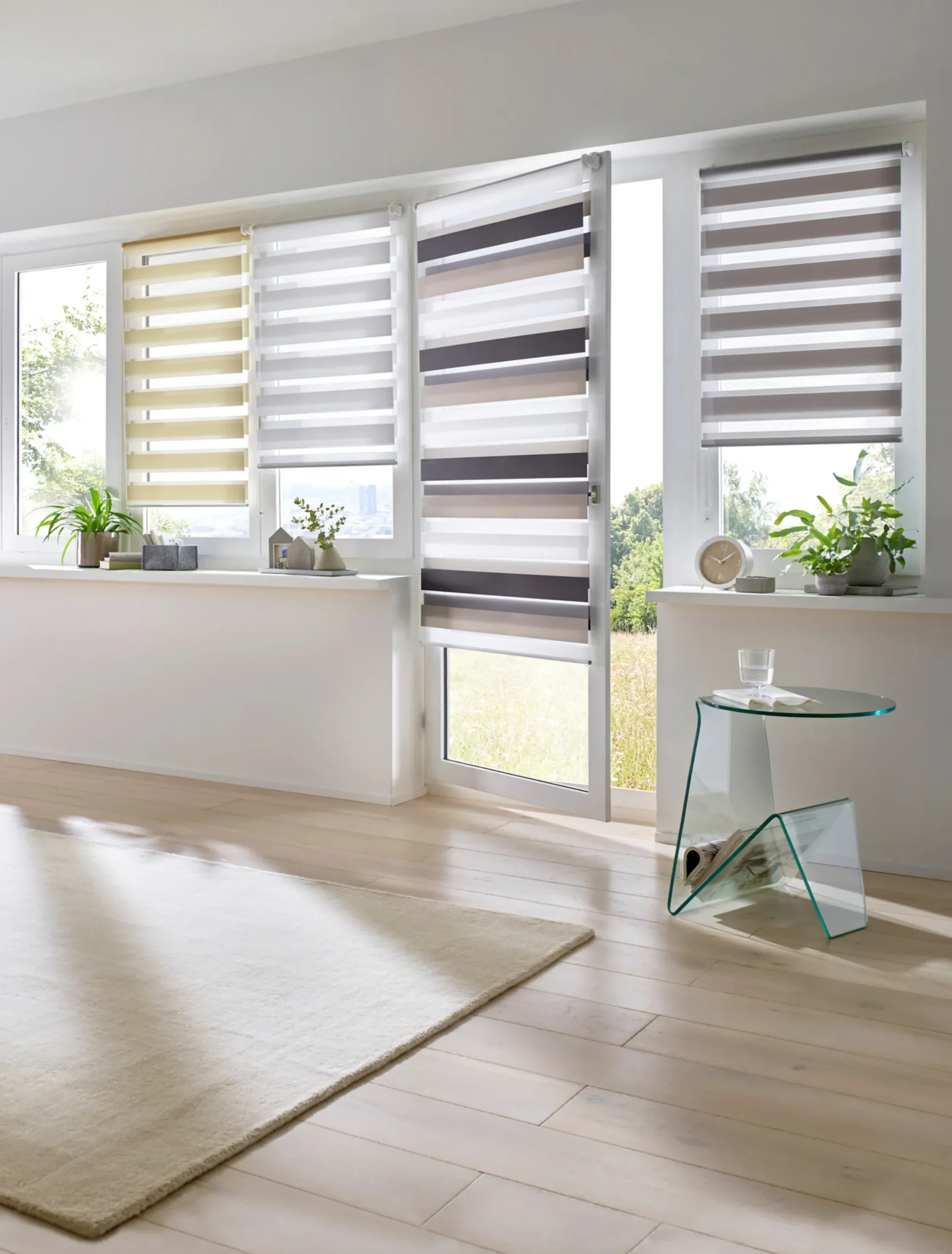 Gardinen & Rollos|heine home Doppelrollo grau