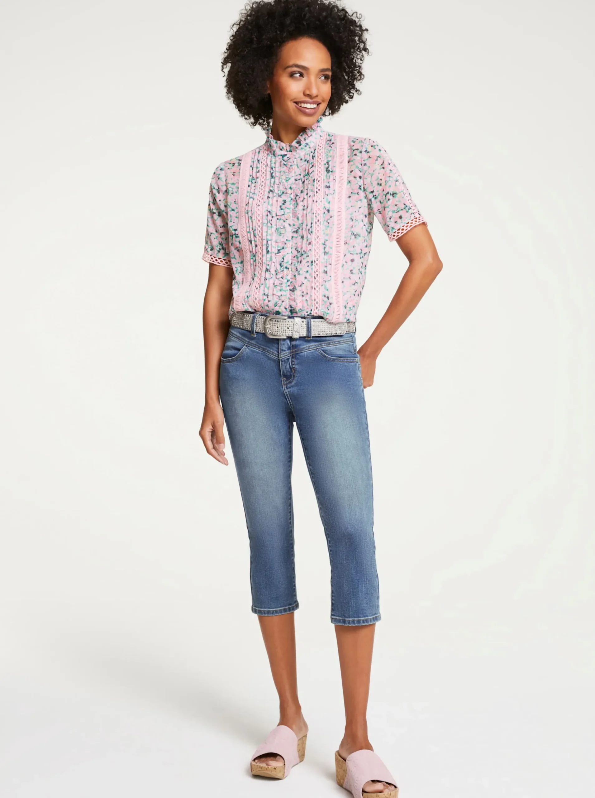 Blusen|heine Druckbluse bunt