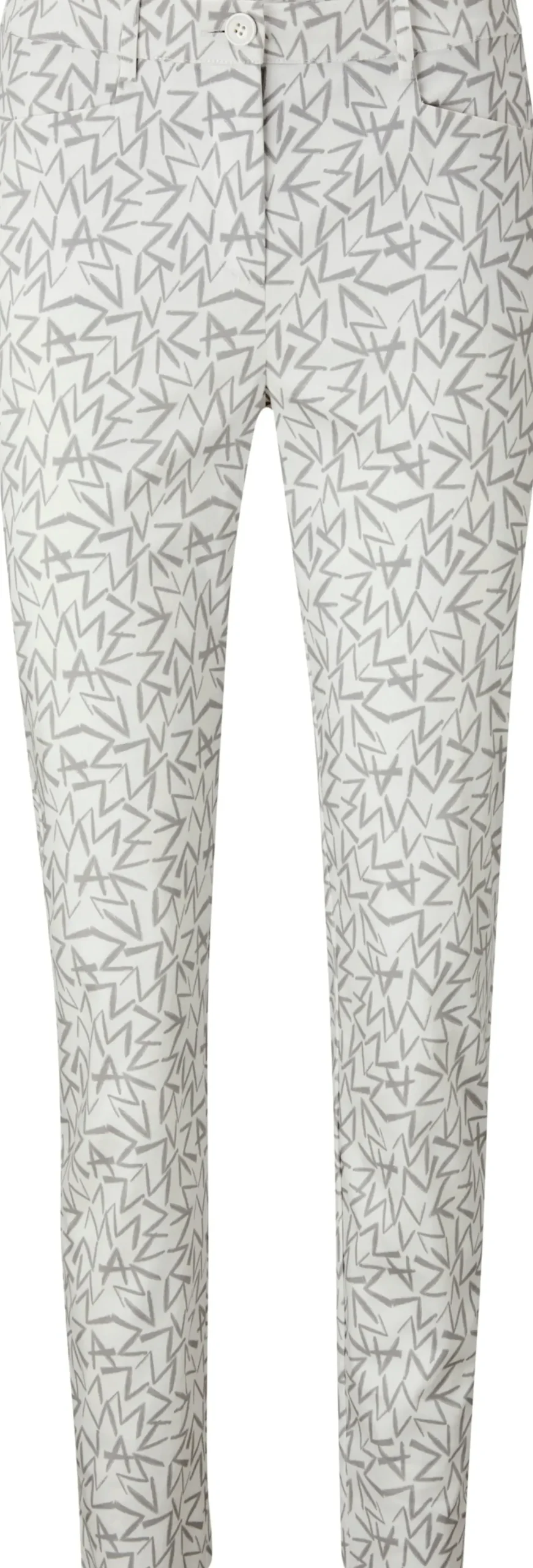 Hosen|heine Druck-Hose weiß-grau