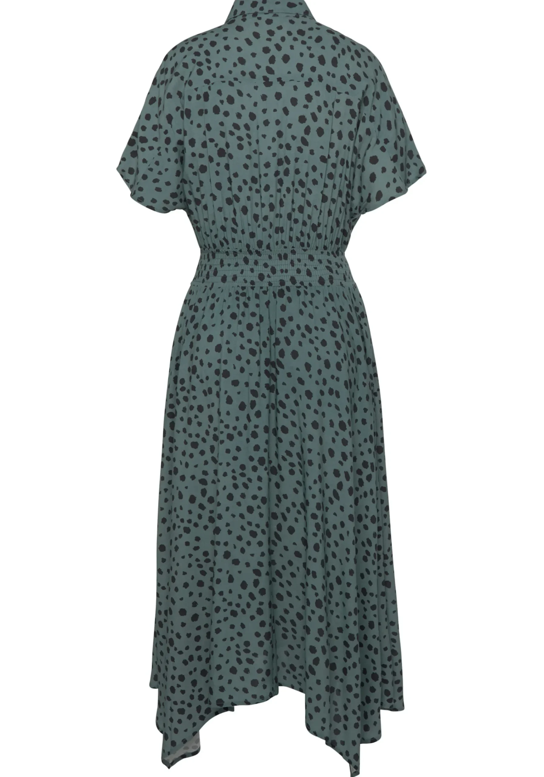Strandkleider|Kleider|LASCANA Druckkleid grün-schwarzbedruckt