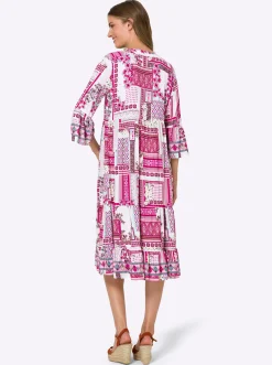 Strandkleider|heine Druck-Kleid champagner-pink-bedruckt