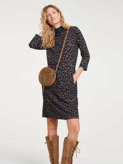 Kleider|heine Druckkleid marine