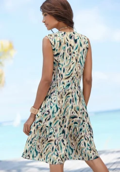 Strandkleider|LASCANA Druckkleid sandbedruckt