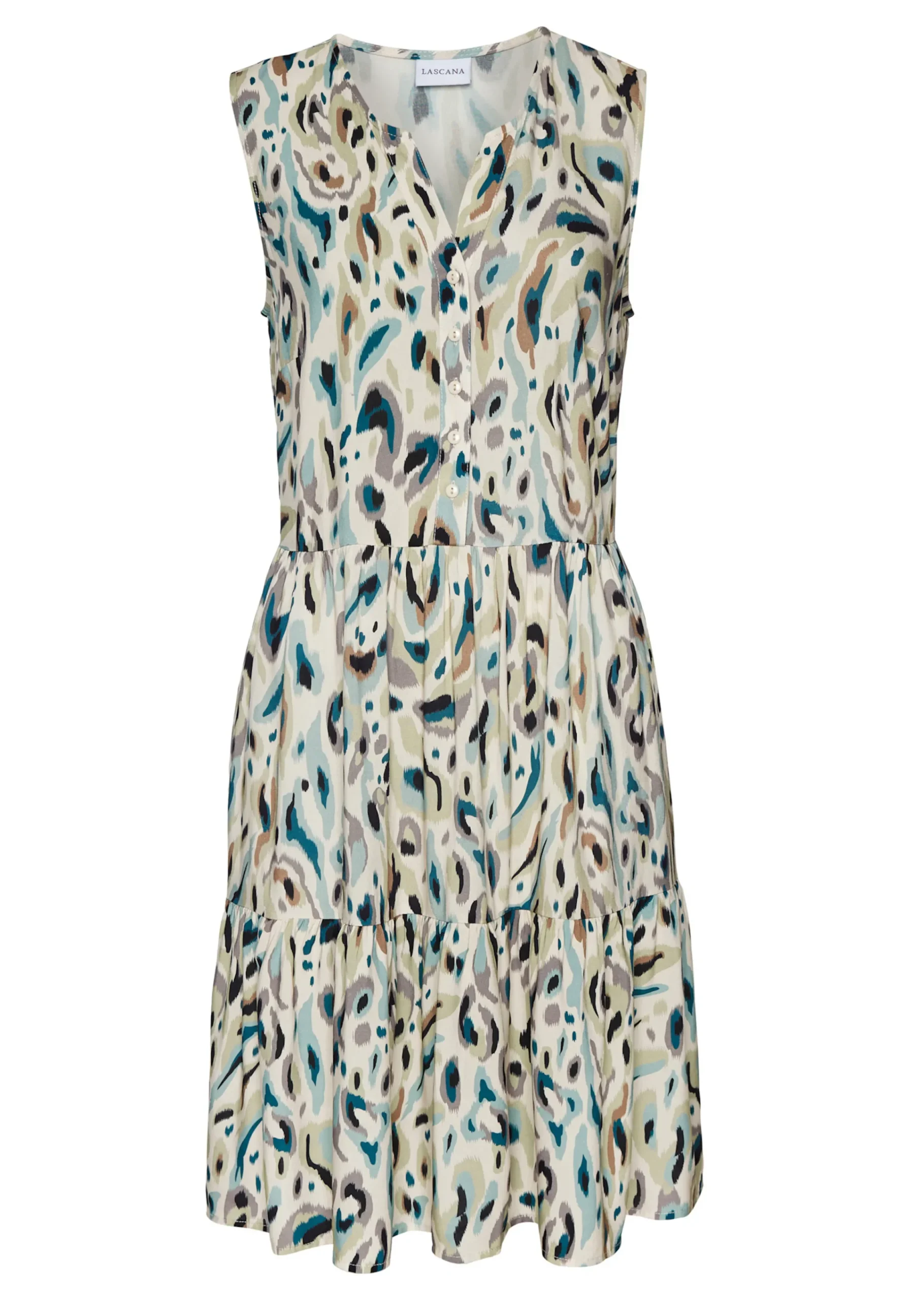 Strandkleider|LASCANA Druckkleid sandbedruckt