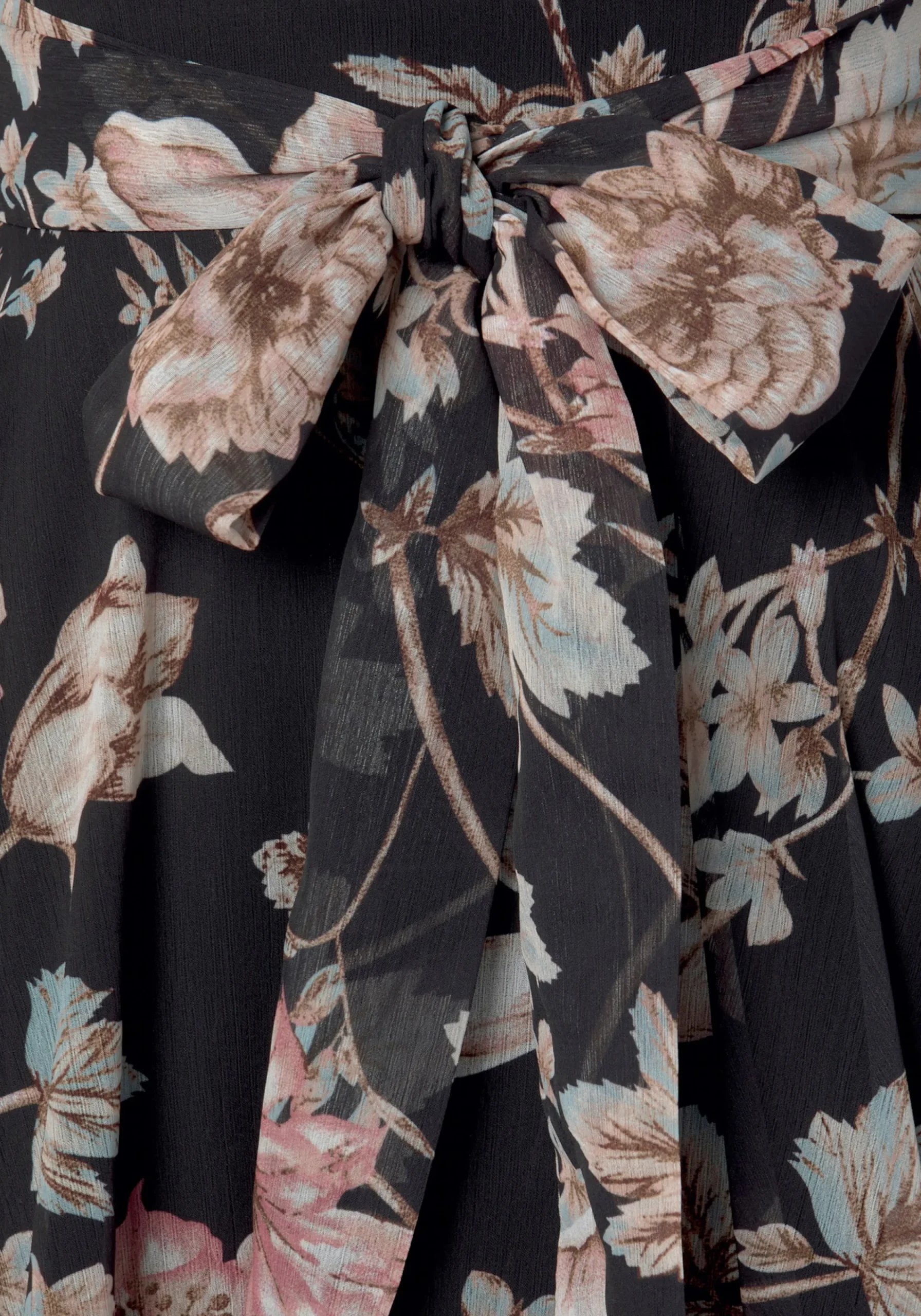Kleider|LASCANA Druckkleid schwarzbedruckt