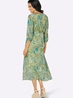 Kleider| Druckkleid mit Viskose-Futter pistazie-mint-bedruckt