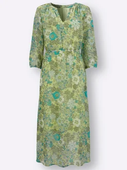 Kleider| Druckkleid mit Viskose-Futter pistazie-mint-bedruckt