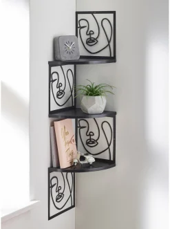 Regale|heine home Eckregal schwarz