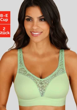 Bhs|petite fleur Entlastungs-BH mint+weiß