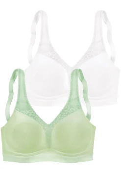 Bhs|petite fleur Entlastungs-BH mint+weiß