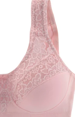 Bhs|petite fleur Entlastungs-BH rosé+weiß