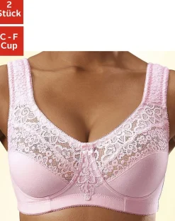 Bhs|petite fleur Entlastungs-BH rosé+weiß
