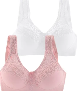 Bhs|petite fleur Entlastungs-BH rosé+weiß