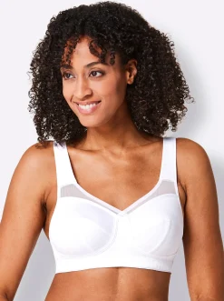 Bhs|wäschepur Entlastungs-BH ohne Bügel weiß