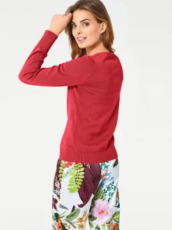 Strickjacken|heine Feinstrickjacke im Cardigan-Style koralle