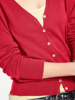 Strickjacken|heine Feinstrickjacke im Cardigan-Style koralle