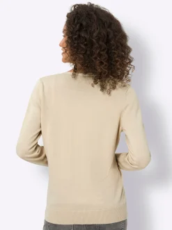 Strandmode|Strickjacken|heine Feinstrickjacke im Cardigan-Style sand