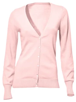 Strandmode|Strickjacken|heine Feinstrickjacke im Cardigan-Style hellrosé