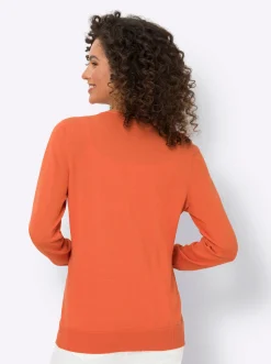 Strickjacken|heine Feinstrickjacke im Cardigan-Style orange