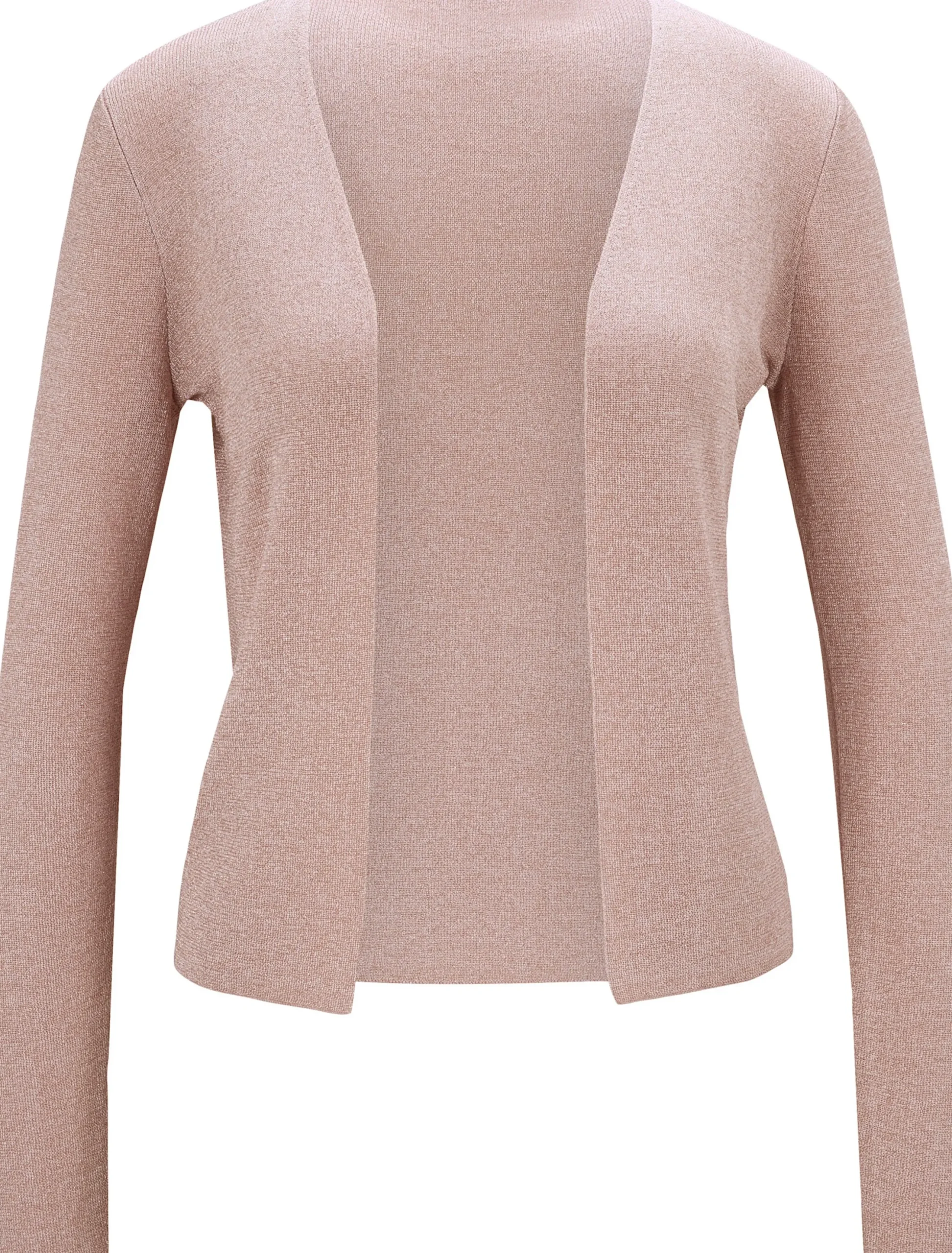 Strickjacken|heine Feinstrickjacke in verschlussloser Form puder