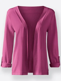 Strickjacken| Feinstrickjacke mit regulierbarer Ärmellänge erika