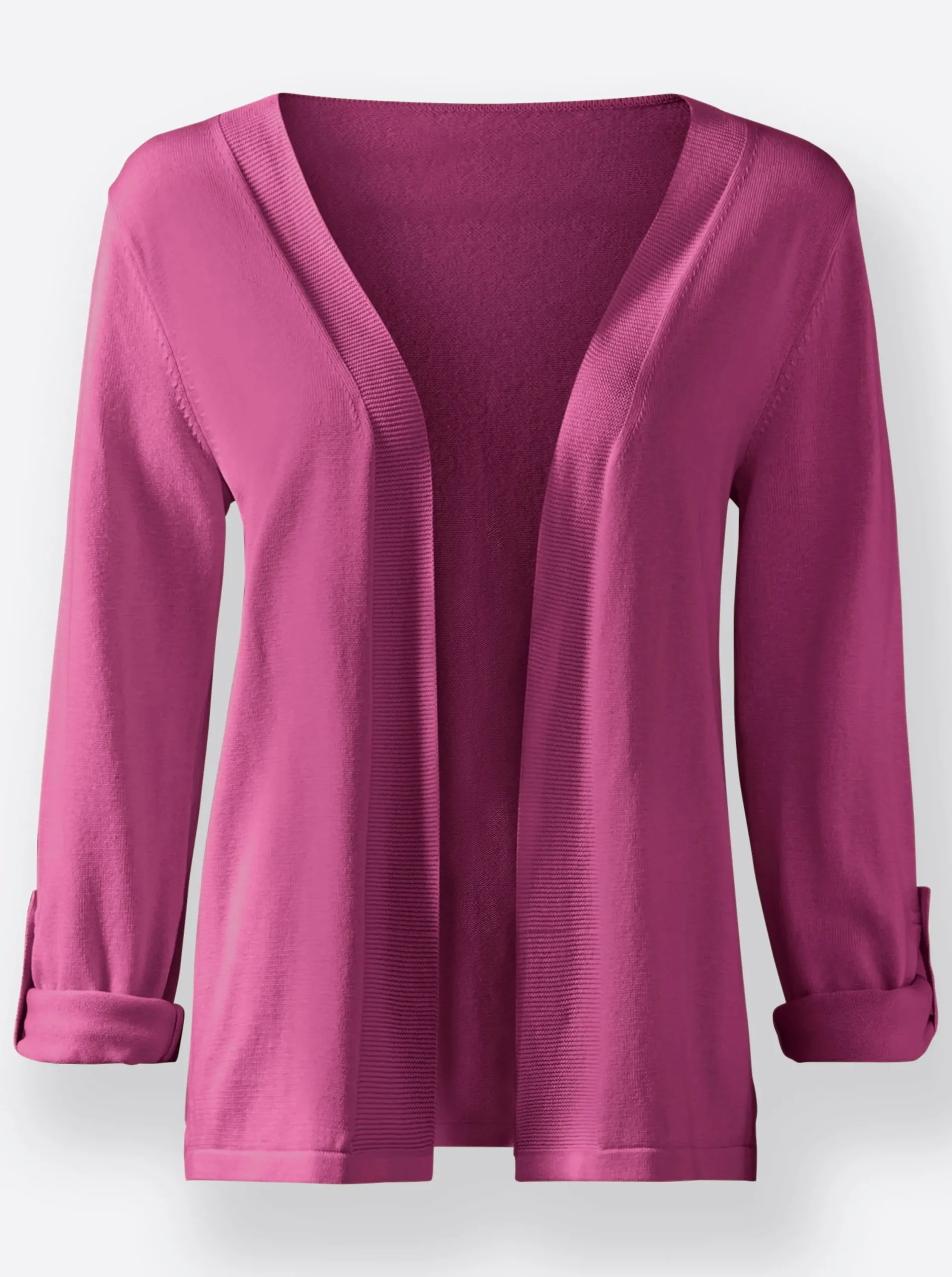 Strickjacken| Feinstrickjacke mit regulierbarer Ärmellänge erika