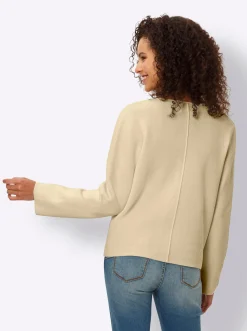 Strickjacken|heine Feinstrickjacke mit Taschen sand