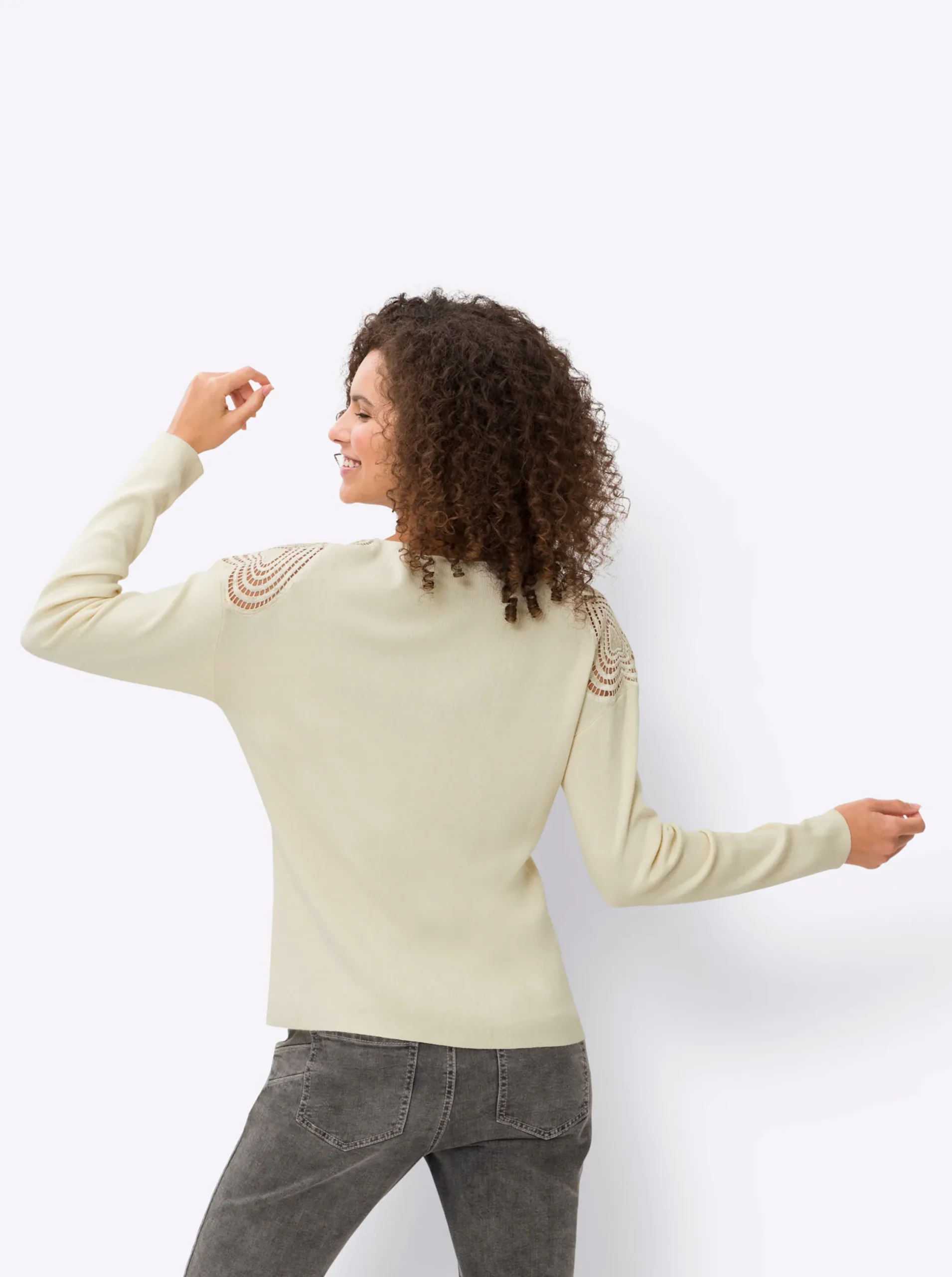 Pullover|heine Feinstrickpullover champagner