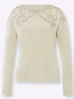 Pullover|heine Feinstrickpullover champagner