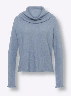Pullover|heine Feinstrickpullover bleu-meliert