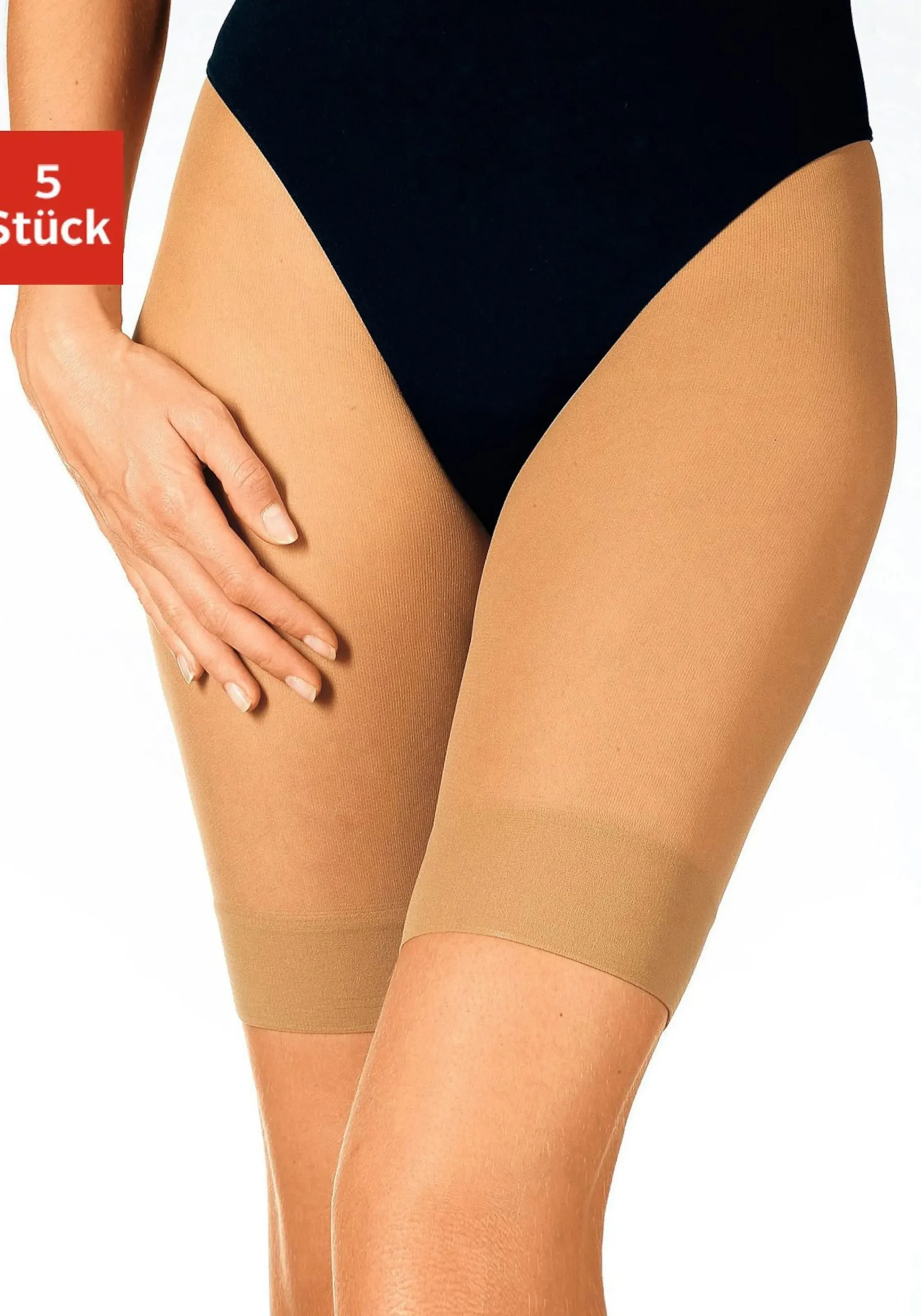 Strümpfe & Socken|Vivance Feinstrumpf-Kurzhose natur