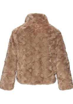 Jacken|LASCANA Fellimitatjacke taupe