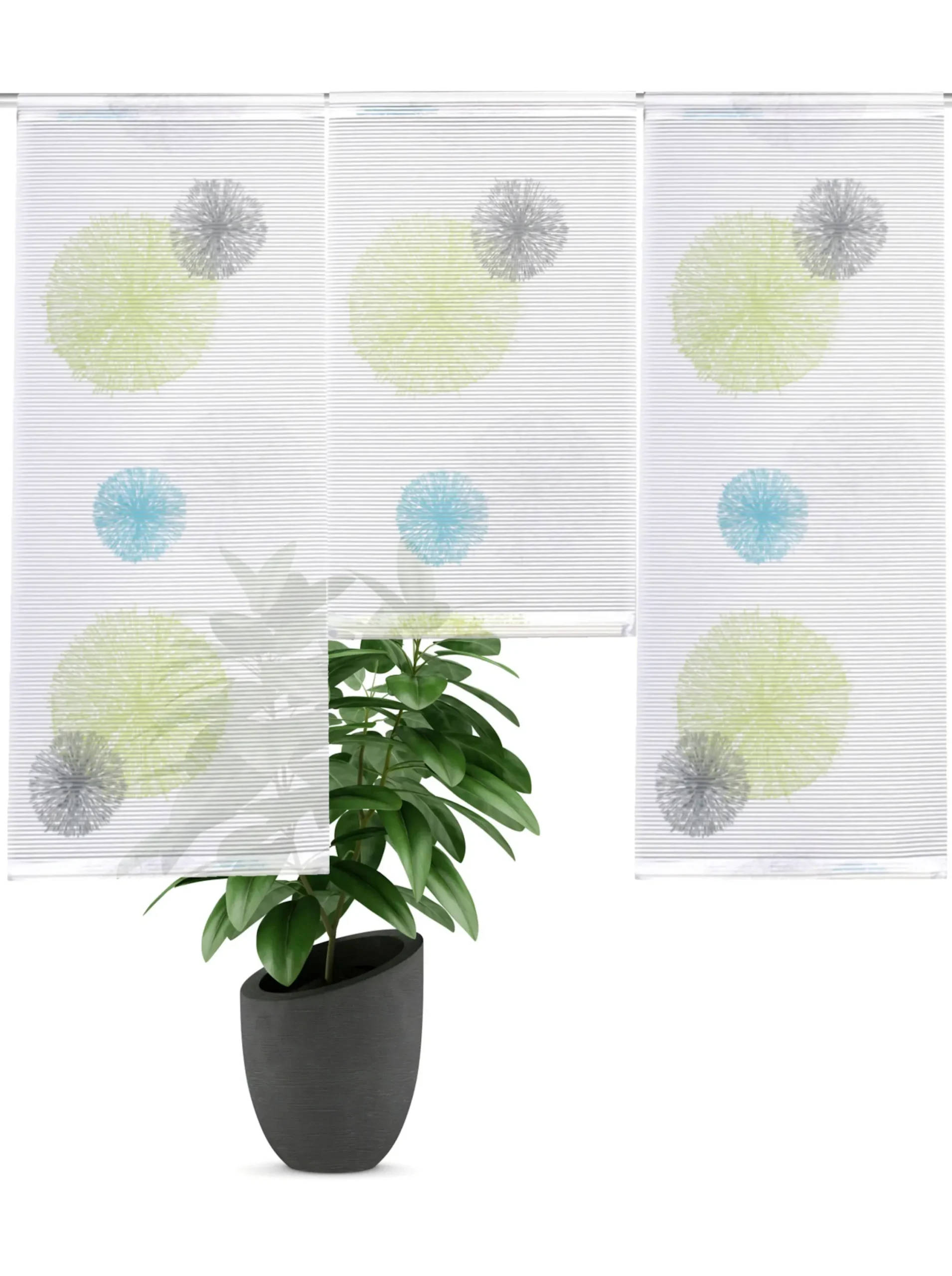 Gardinen & Rollos|heine home Fensterbehang blau-grün