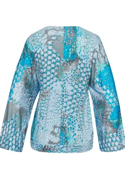 Shirts|Buffalo Fledermausshirt blaubedruckt