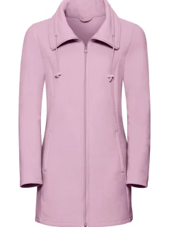 Jacken| Fleecejacke mit 2-Wege-Reißverschluss rosé