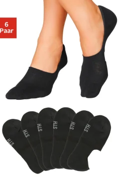 Strümpfe & Socken|H.I.S Füßlinge 6xschwarz
