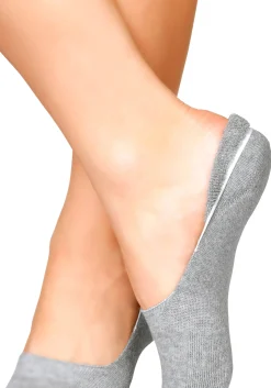 Strümpfe & Socken|H.I.S Füßlinge 2xschwarz,2xweiss,2xgrau-melange