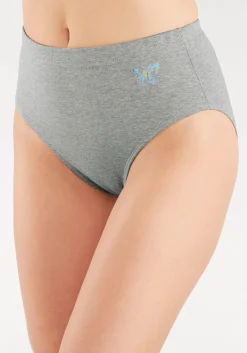Unterhosen|petite fleur Formslip grau-meliert,weiß,schwarz