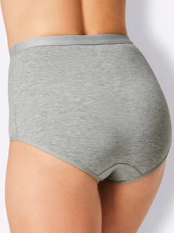 Unterhosen|wäschepur Formslip grau-geringelt+grau-meliert