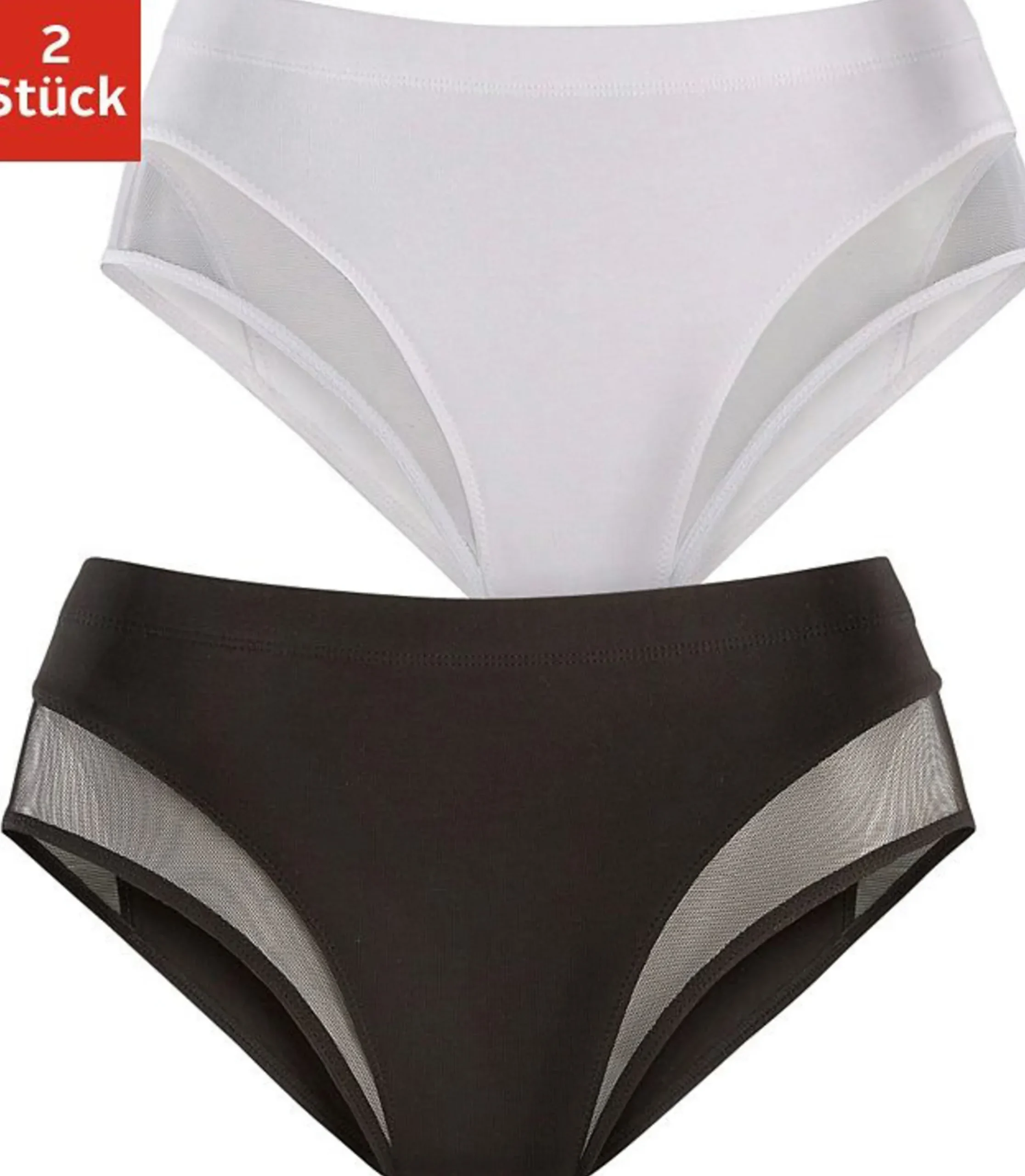 Unterhosen|petite fleur Formslip schwarz,weiß