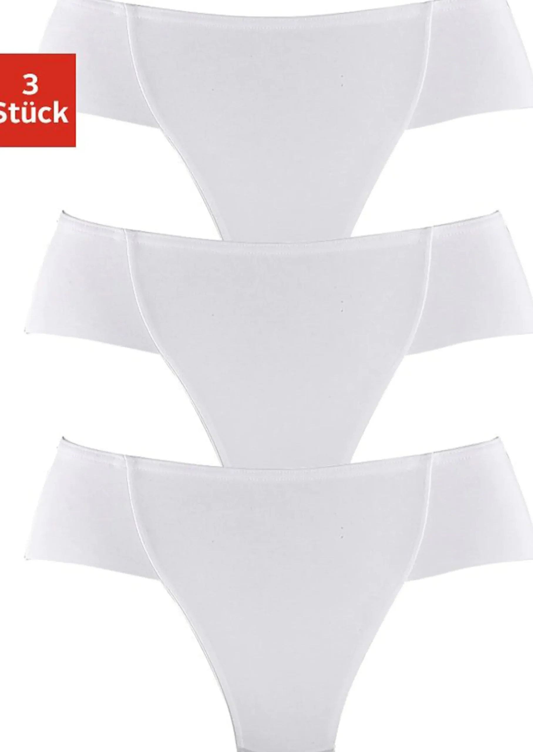Unterhosen|petite fleur Formstring weiß