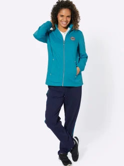 Homewear|Homewear|Catamaran Sports Freizeitanzug mit kontrastreicher Verarbeitung türkis-marine