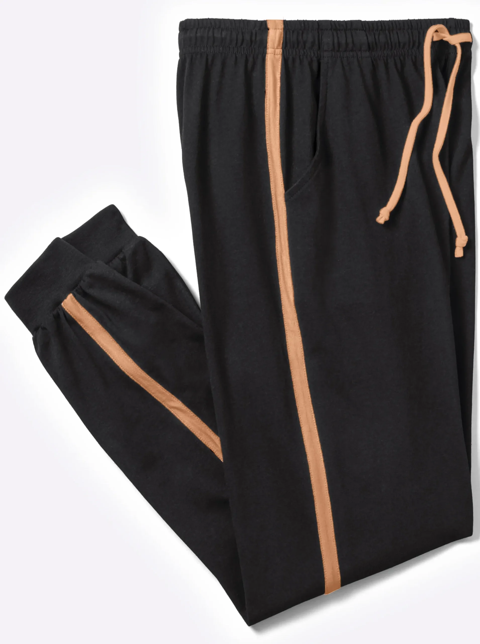 Homewear|Homewear| Freizeithose Dehnbund mit Tunnelzug schwarz