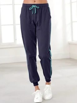 Homewear|Homewear| Freizeithose Dehnbund mit Tunnelzug nachtblau