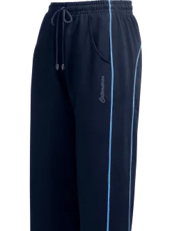 Hosen|Catamaran Sports Freizeithose in 3/4-Länge marine-hellblau